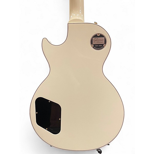 Used Gibson Les Paul Custom Alpine White Solid Body Electric Guitar