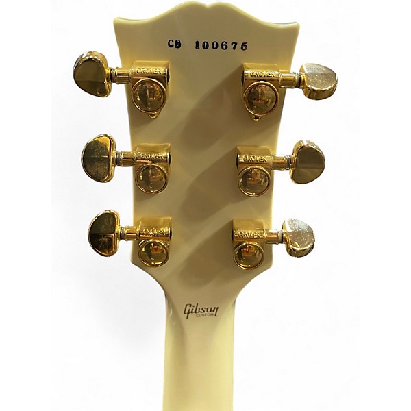 Used Gibson Les Paul Custom Alpine White Solid Body Electric Guitar