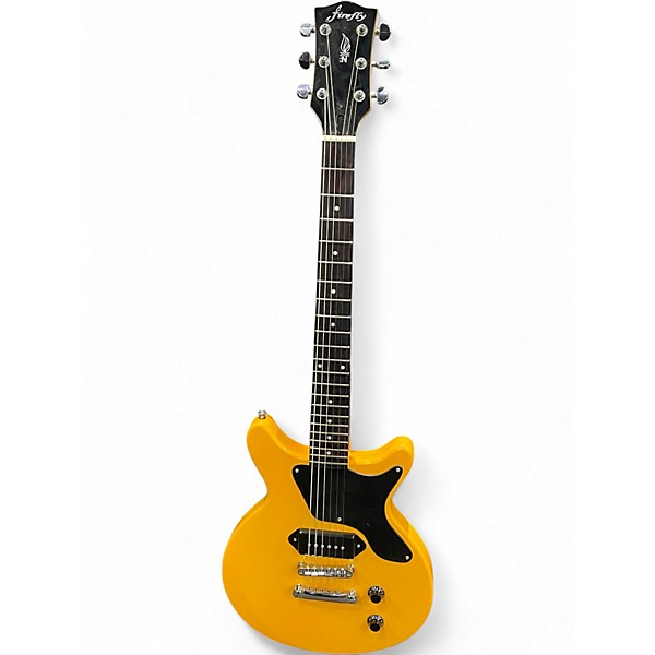 Used Firefly DOUBLE CUT Yellow Solid Body Electric Guitar