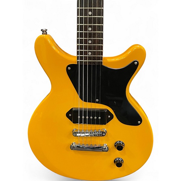 Used Firefly DOUBLE CUT Yellow Solid Body Electric Guitar