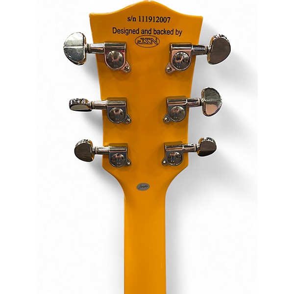 Used Firefly DOUBLE CUT Yellow Solid Body Electric Guitar