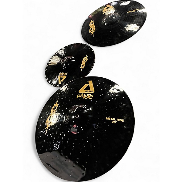 Used Paiste 3 Piece Joey Jordison Signature Series Alpha Cymbal