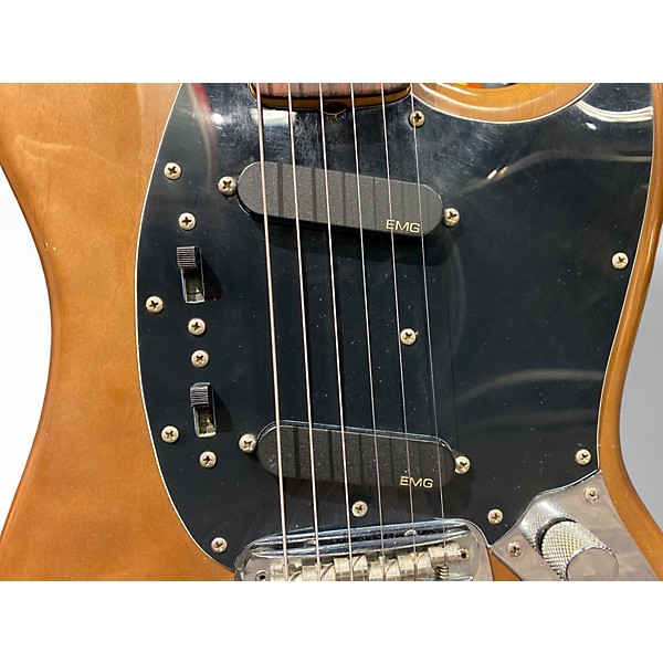 Used 1975 Fender Mustang Mocha Solid Body Electric Guitar