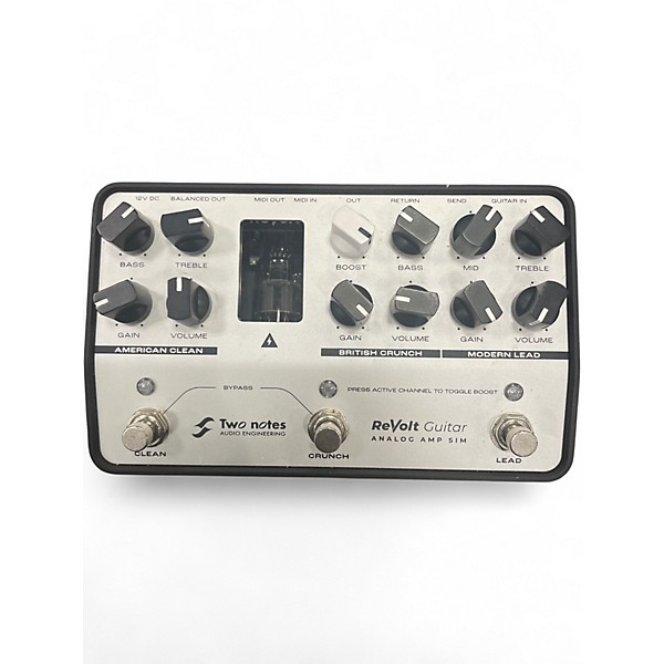 Used Two Notes AUDIO ENGINEERING ReVolt 3-Channel All-Analog Guitar Simulator Pedal Silver an Pedal