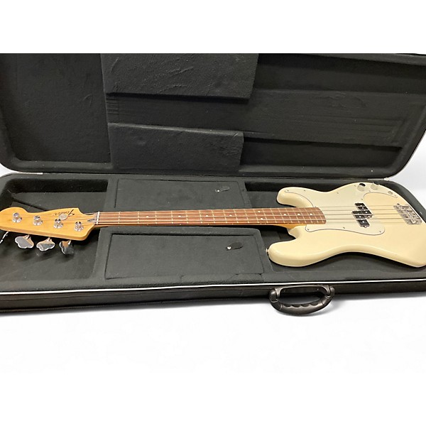 Used Fender Precision Bass Pearl White Electric Bass Guitar