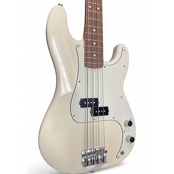 Used Fender Precision Bass Pearl White Electric Bass Guitar