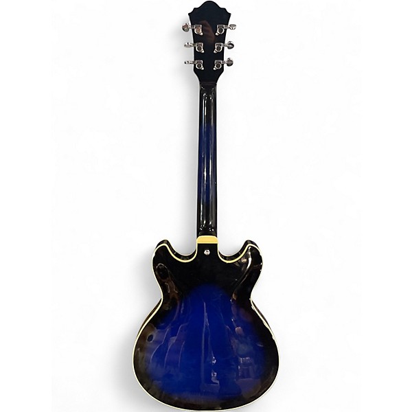 Used Ibanez AS73 Artcore Blue Sunburst Hollow Body Electric Guitar