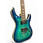 Used Schecter Guitar Research Omen Extreme 6 Ocean Blue Burst Solid Body Electric Guitar