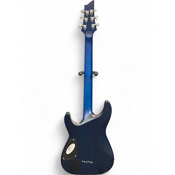 Used Schecter Guitar Research C1 Platinum transparent midnight blue Solid Body Electric Guitar