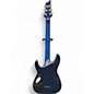 Used Schecter Guitar Research C1 Platinum transparent midnight blue Solid Body Electric Guitar