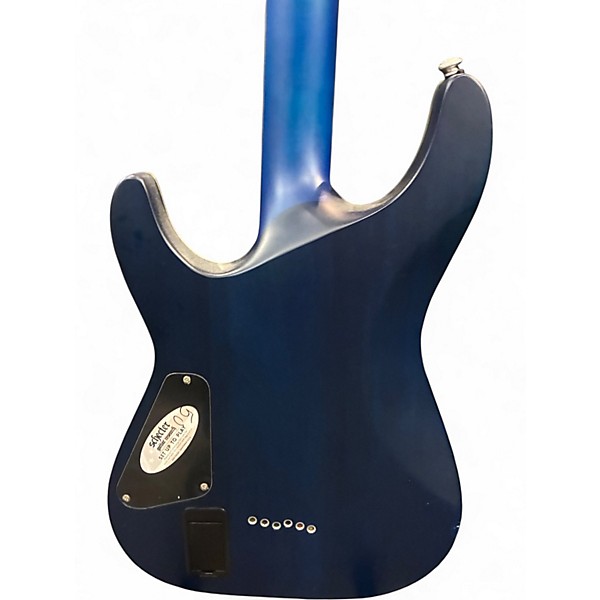 Used Schecter Guitar Research C1 Platinum transparent midnight blue Solid Body Electric Guitar