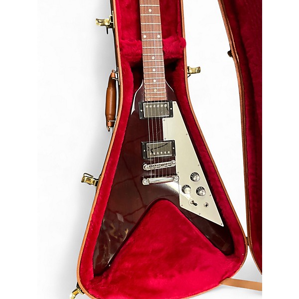 Used Gibson Flying V AGED CHERRY Solid Body Electric Guitar