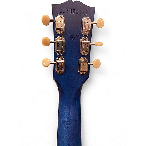 Used Gibson Les Paul Junior Double Cutaway WORN BLUE Solid Body Electric Guitar