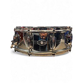 Used Slingerland 14in CHROME OVER BRASS 5X14 Chrome Drum