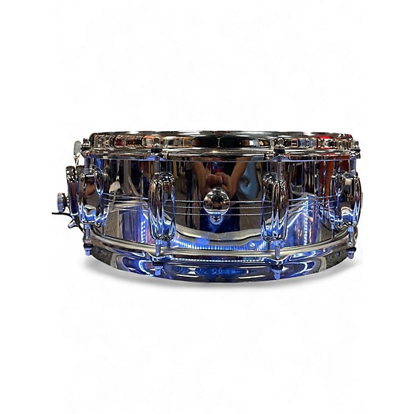 Used Slingerland 14in CHROME OVER BRASS 5X14 Chrome Drum