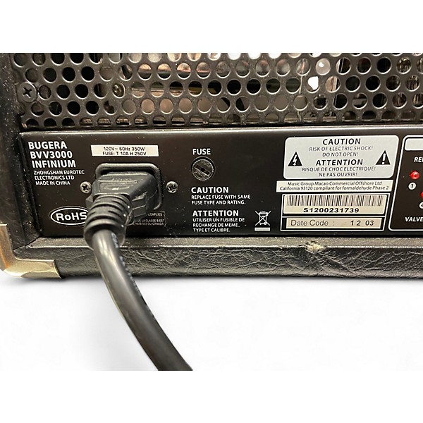 Used Bugera bv v3000 infinium Tube Bass Amp Head