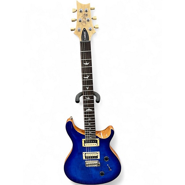 Used PRS SE Custom 24 Blue Burst Solid Body Electric Guitar