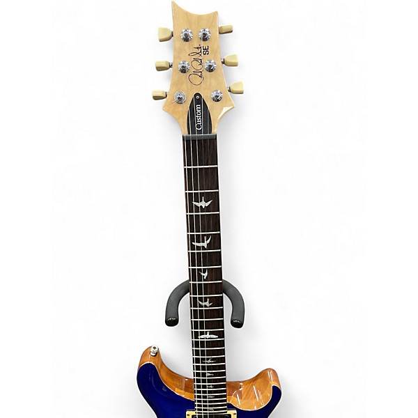 Used PRS SE Custom 24 Blue Burst Solid Body Electric Guitar