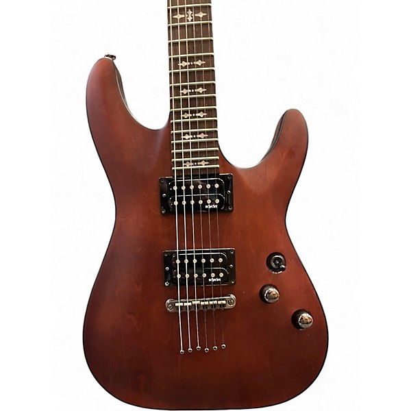 Used Schecter Guitar Research Omen 6 Crimson Red Trans Solid Body Electric Guitar