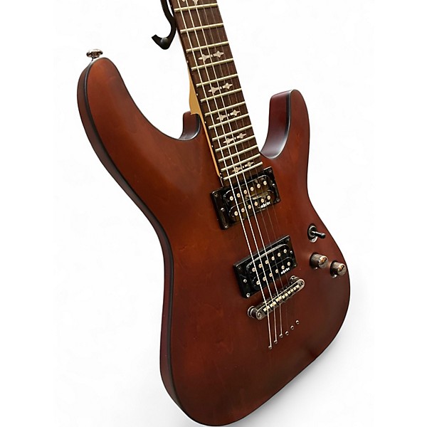 Used Schecter Guitar Research Omen 6 Crimson Red Trans Solid Body Electric Guitar