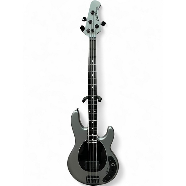 Used Ernie Ball Music Man DARKRAY GREY METALLIC Electric Bass Guitar