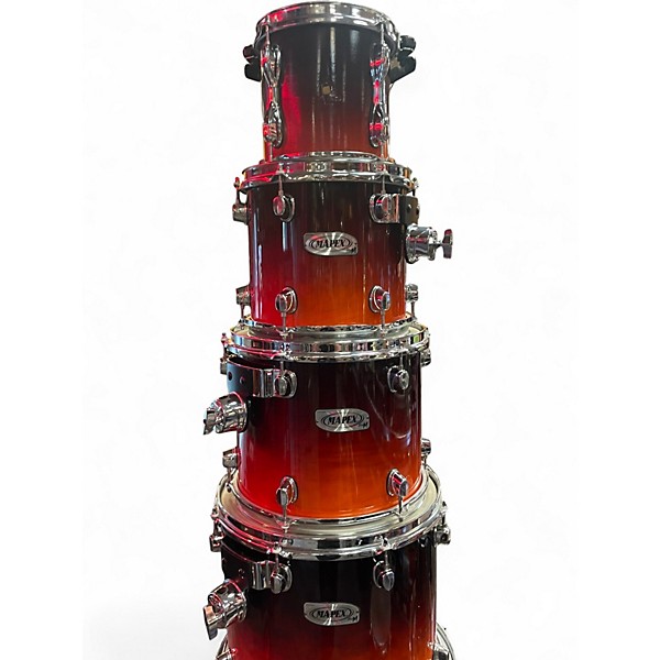 Used Mapex 6 Piece Pro M  Sunburst Drum Kit