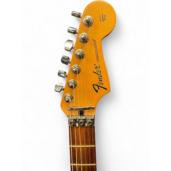 Used Fender Standard Stratocaster® HSS with Locking Tremolo Wine Red Solid Body Electric Guitar