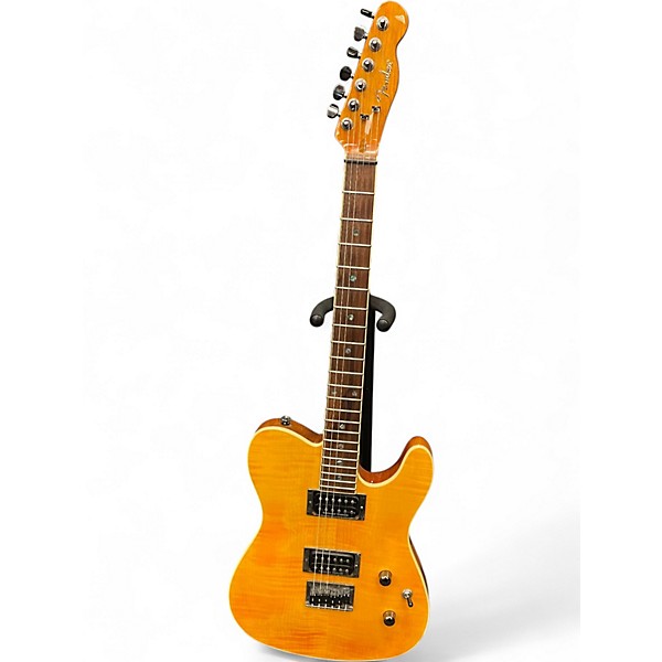 Used Fender Special Edition Custom Telecaster FMT HH Amber Solid Body Electric Guitar
