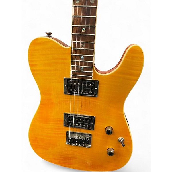 Used Fender Special Edition Custom Telecaster FMT HH Amber Solid Body Electric Guitar