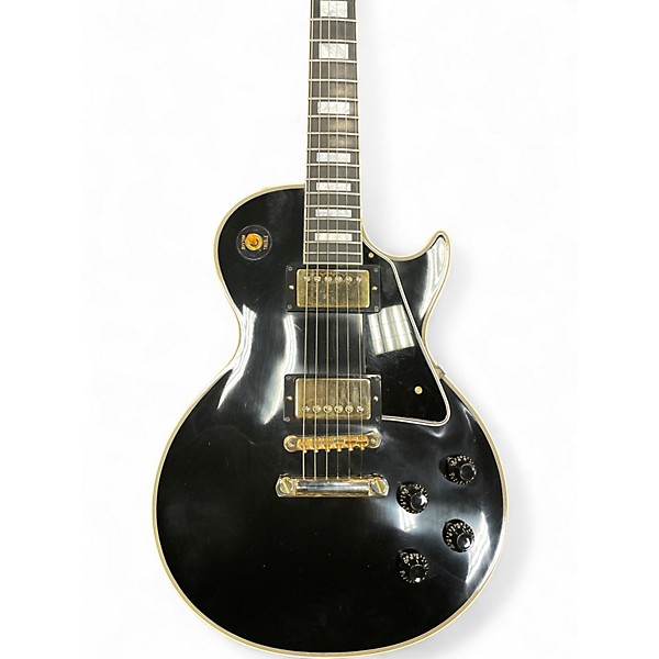 Used 2019 Gibson Custom Shop '57 Les Paul Custom 2 Pickup VOS Ebony Solid Body Electric Guitar
