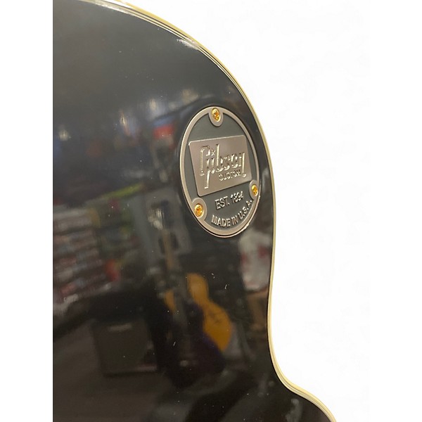 Used 2019 Gibson Custom Shop '57 Les Paul Custom 2 Pickup VOS Ebony Solid Body Electric Guitar