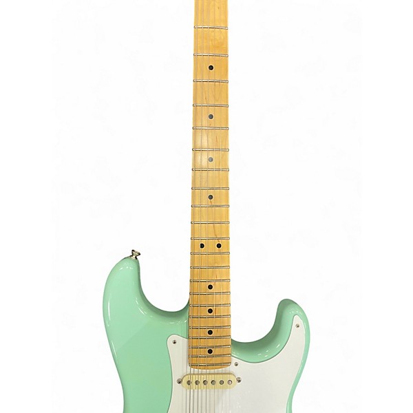 Used Fender American Performer Stratocaster SSS Surf Green Solid Body Electric Guitar