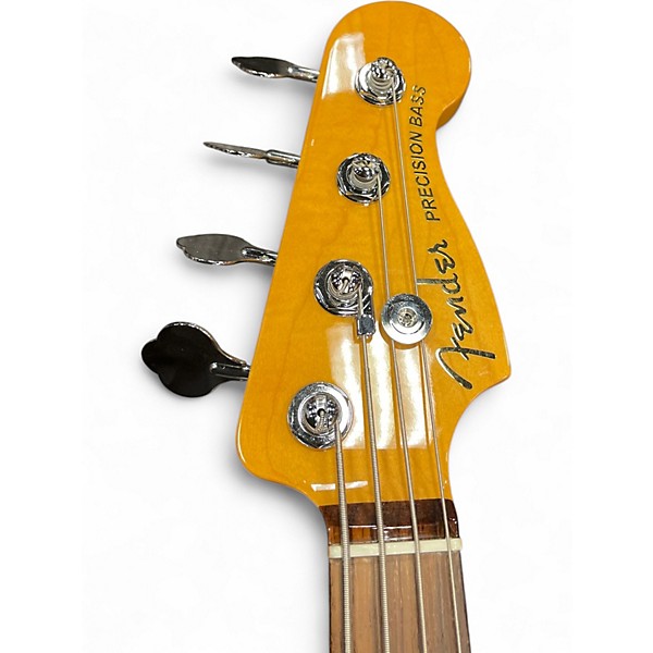 Used Fender American Ultra Precision Bass Natural Electric Bass Guitar