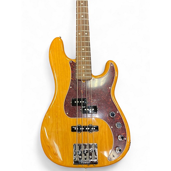 Used Fender American Ultra Precision Bass Natural Electric Bass Guitar