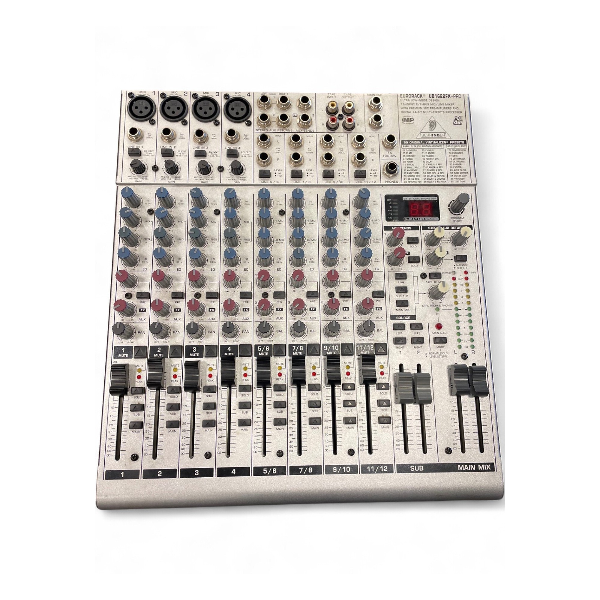 ベリンガー　EURORACK UB1622FX-PRO ミキサー Used Behringer EURORACK UB1622FX-PRO Powered Mixer | Guitar Center