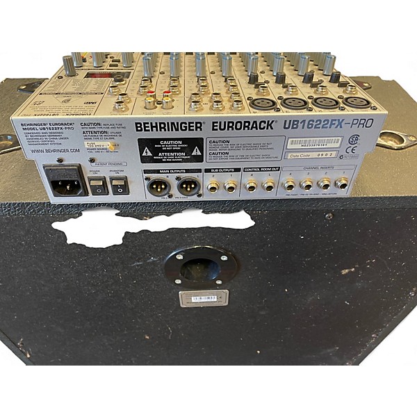 Used Behringer EURORACK UB1622FX-PRO Powered Mixer