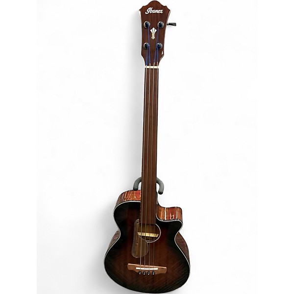 Used Ibanez AEGB24FE BROWN Acoustic Bass Guitar