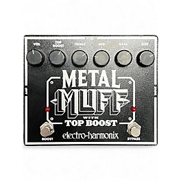 Used Electro-Harmonix Metal Muff Distortion With Top Boost Effect Pedal