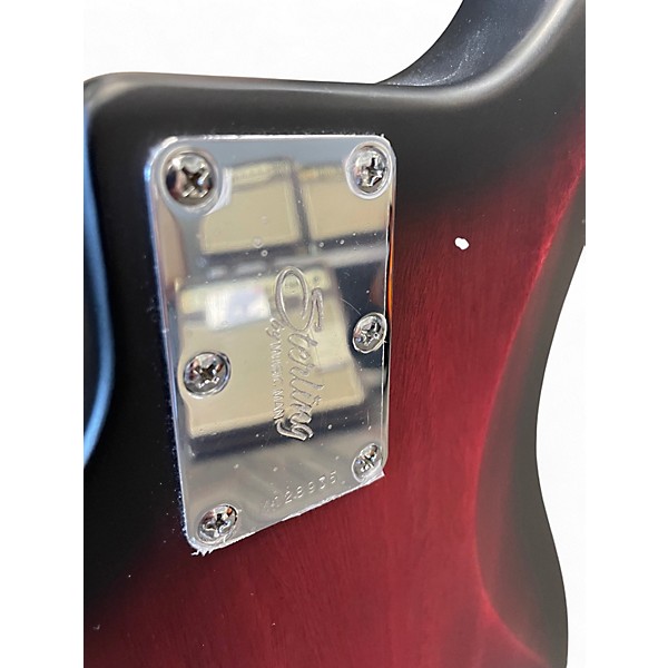 Used Sterling by Music Man Ray5HH 5 String RUBY RED BURST SATIN Electric Bass Guitar