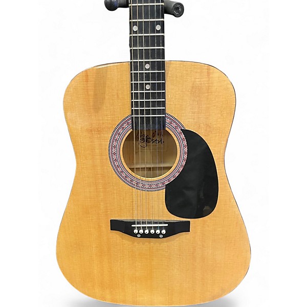 Used Burswood Singer Natural Acoustic Guitar