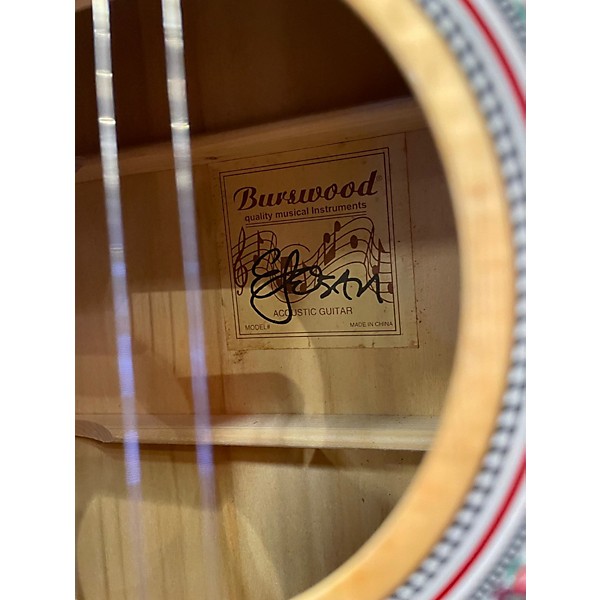 Used Burswood Singer Natural Acoustic Guitar