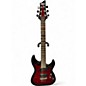 Used Schecter Guitar Research Demon 6 TRANS CRIMSON RED Solid Body Electric Guitar thumbnail