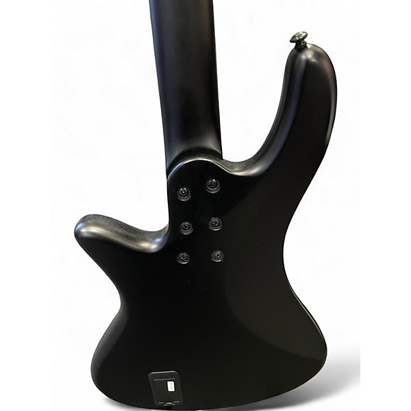 Used Schecter Guitar Research STILLETO STEALTH 4 STEALTH BLACK Electric Bass Guitar
