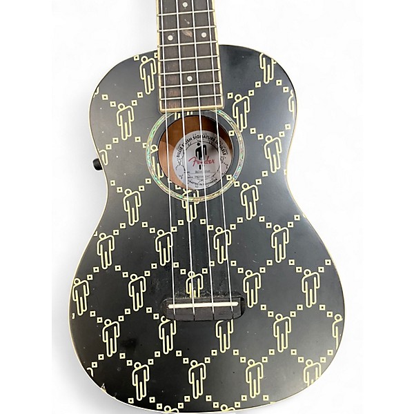 Used Fender billie eilish signature ukulele Black and Yellow Ukulele