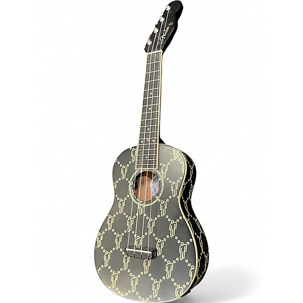 Used Fender billie eilish signature ukulele Black and Yellow Ukulele
