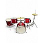 Used Groove Percussion 5 Piece 5 Piece Junior Kit Red Metallic Drum Kit thumbnail