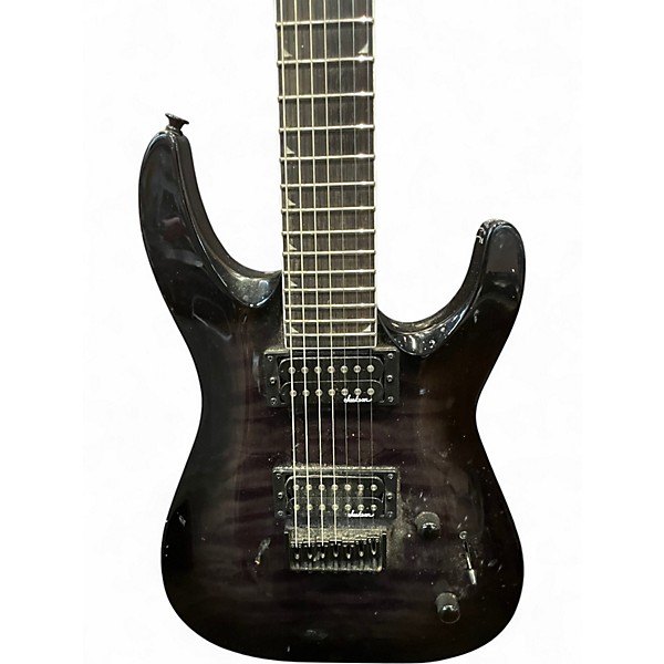 Used Jackson JS22-7 Dinky 7 String Black Solid Body Electric Guitar