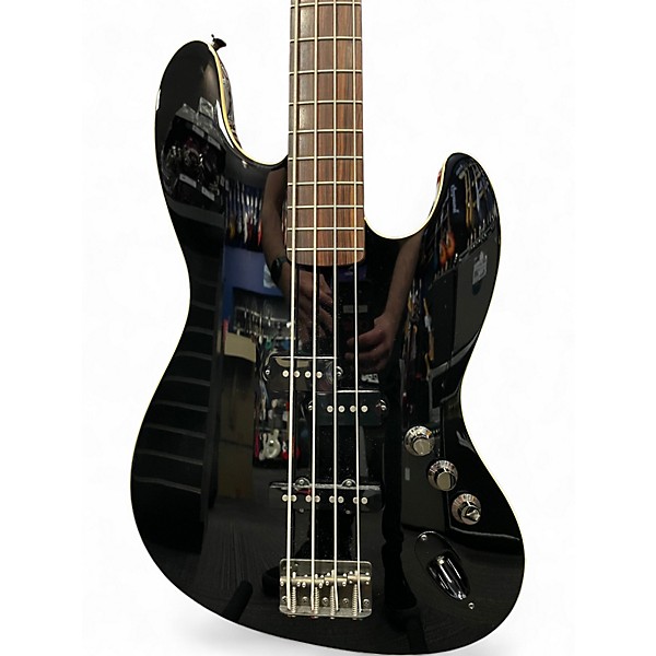 Used Fender Aerodyne Jazz Bass Black Electric Bass Guitar