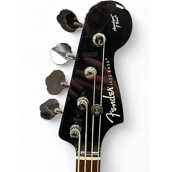 Used Fender Aerodyne Jazz Bass Black Electric Bass Guitar