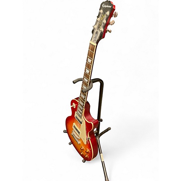 Used Epiphone Les Paul Traditional Pro Cherry Sunburst Solid Body Electric Guitar